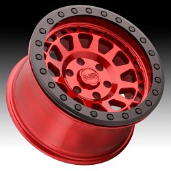 Black Rhino Primm Beadlock Candy Red Custom Truck Wheels 2